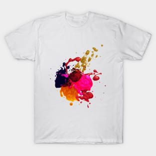 Coloful Splash Paint T-Shirt